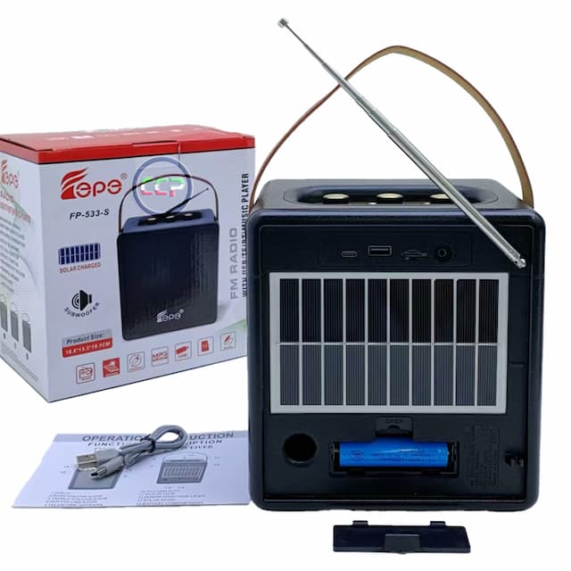 رادیو اسپیکر  سولار دار مدل FP-533-S فپه (Fepe)